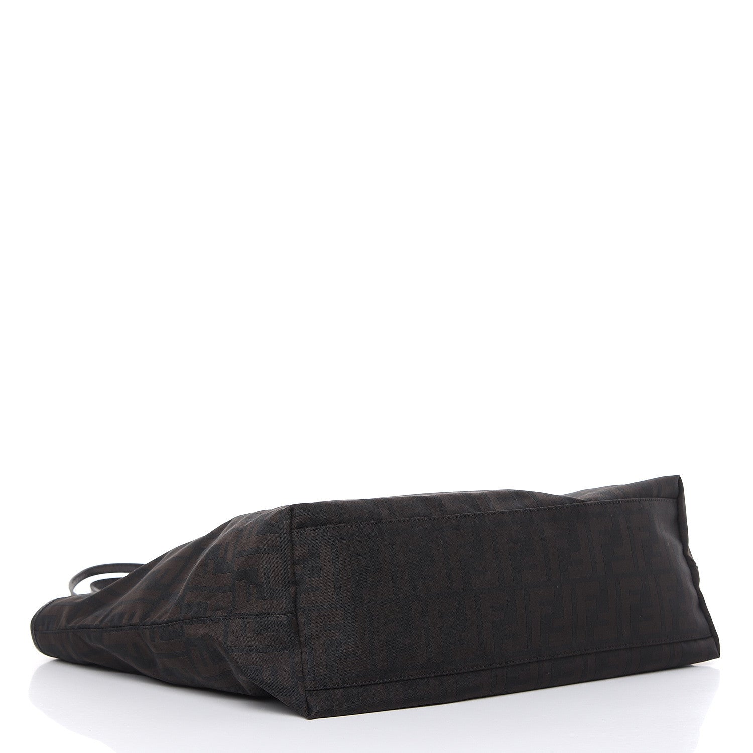 Fendi Nylon Zucca Medium Roll Tote Tobacco 6 of 11