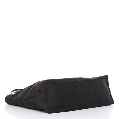 Fendi Nylon Zucca Medium Roll Tote Tobacco 6 of 11