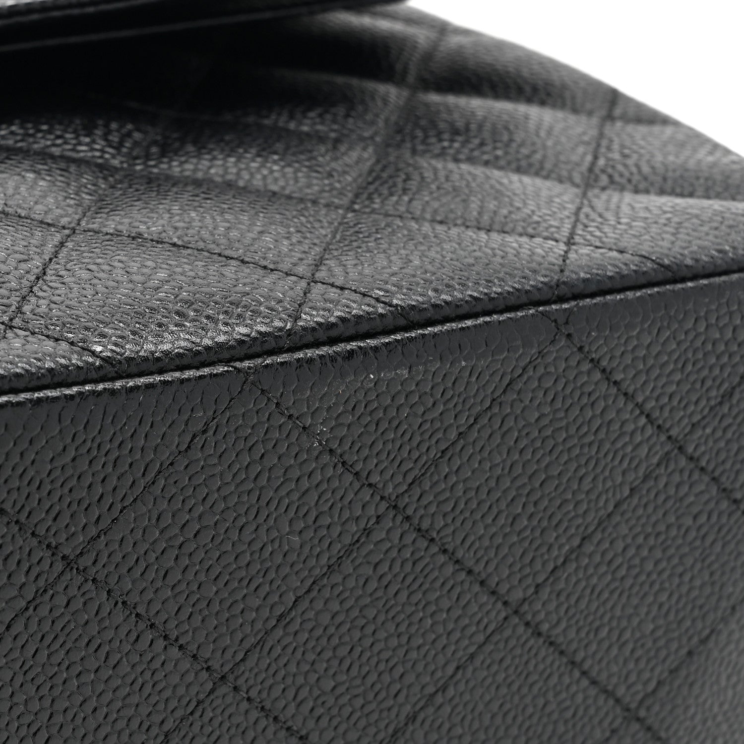 Chanel Caviar Quilted Jumbo Double Flap Black 11 of 12