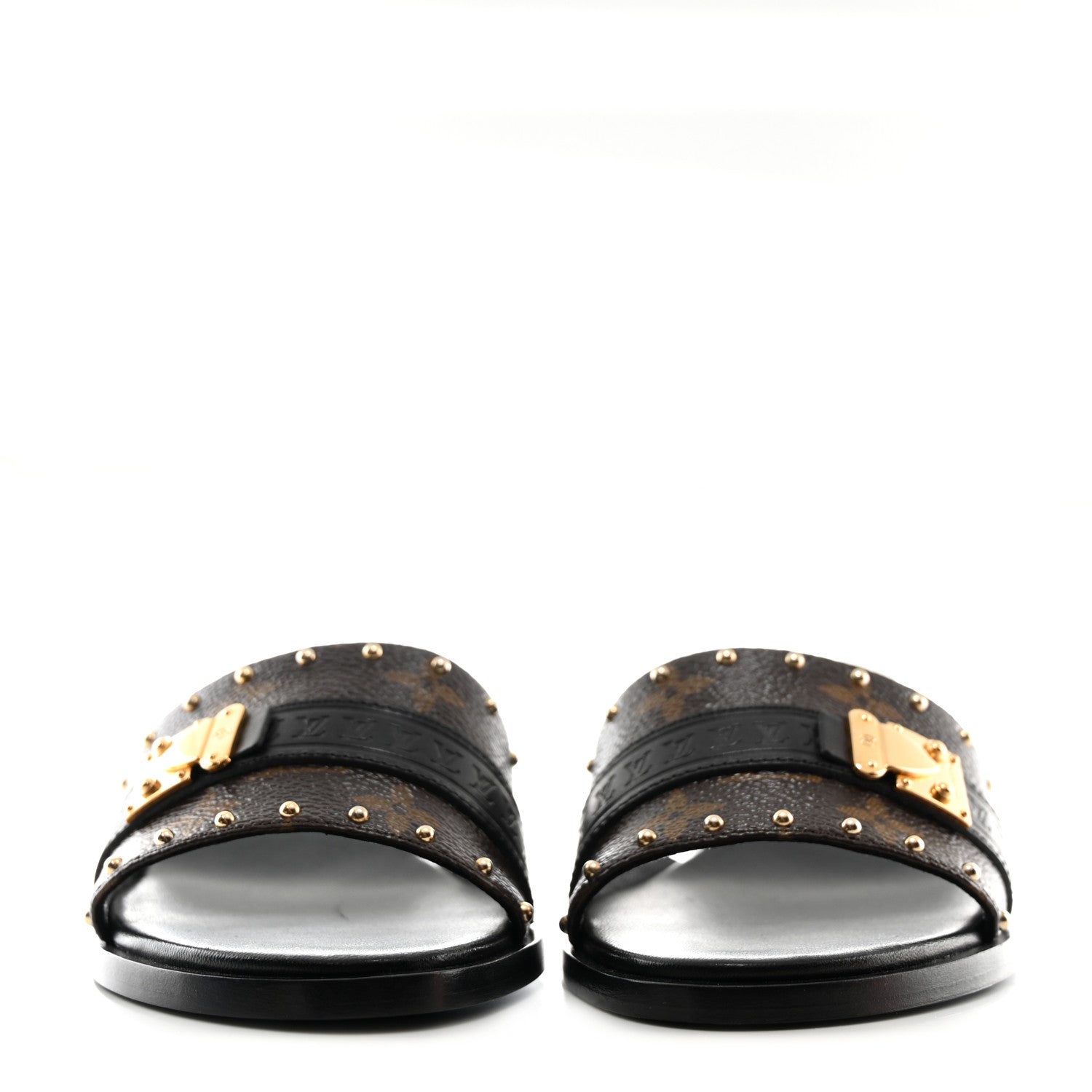 Louis Vuitton Monogram Lock It Mules 38 2 of 10