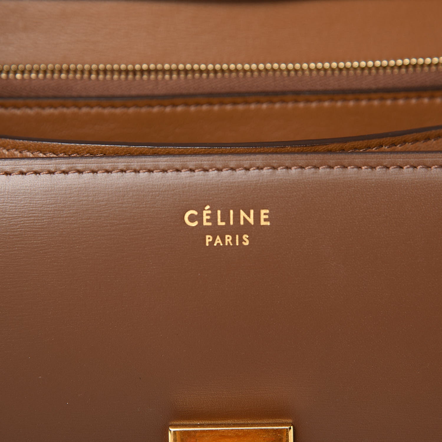 Celine Box Calfskin Medium Classic Box Flap Bag Camel 6 of 11