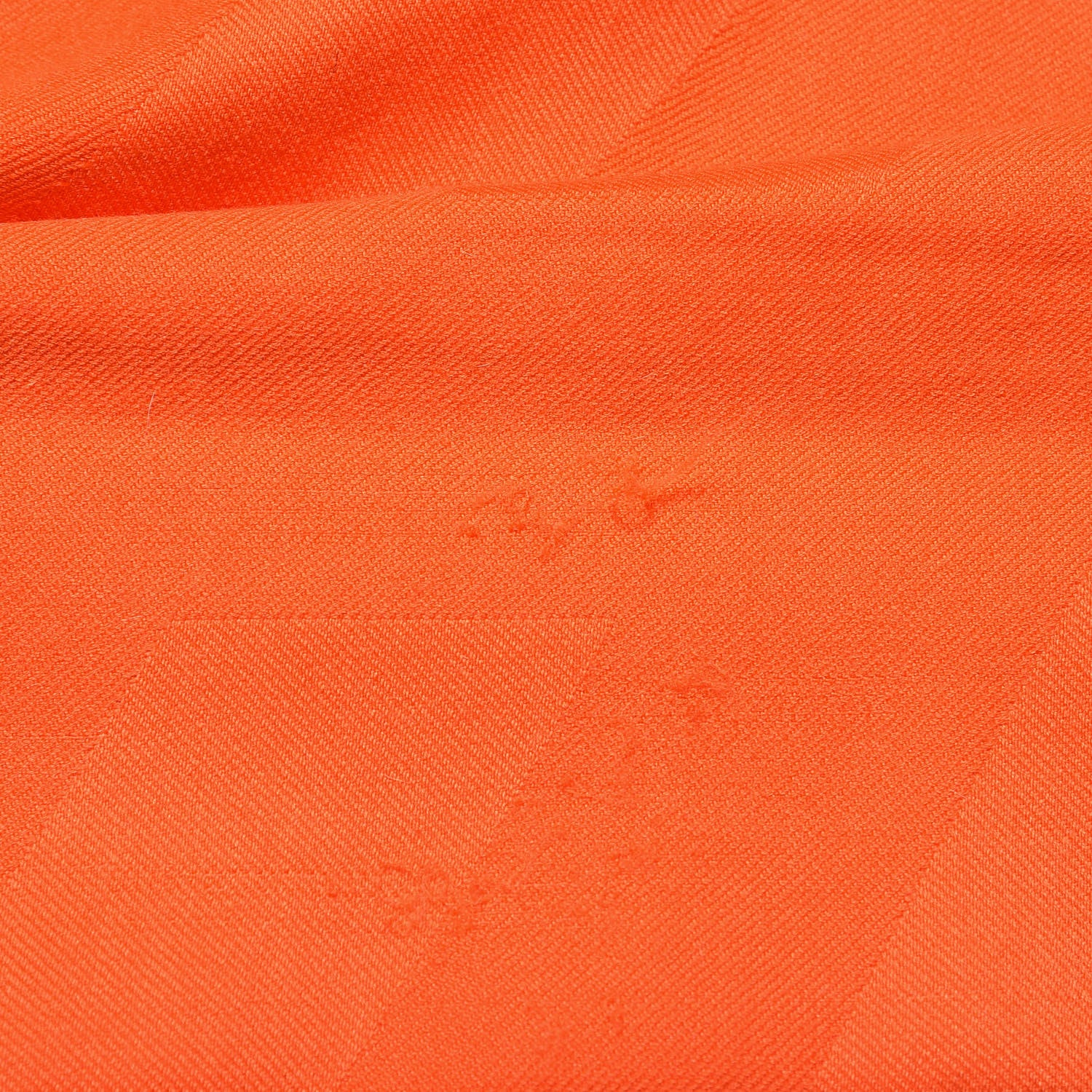 Hermes Cashmere Silk Stole Orange 5 of 6
