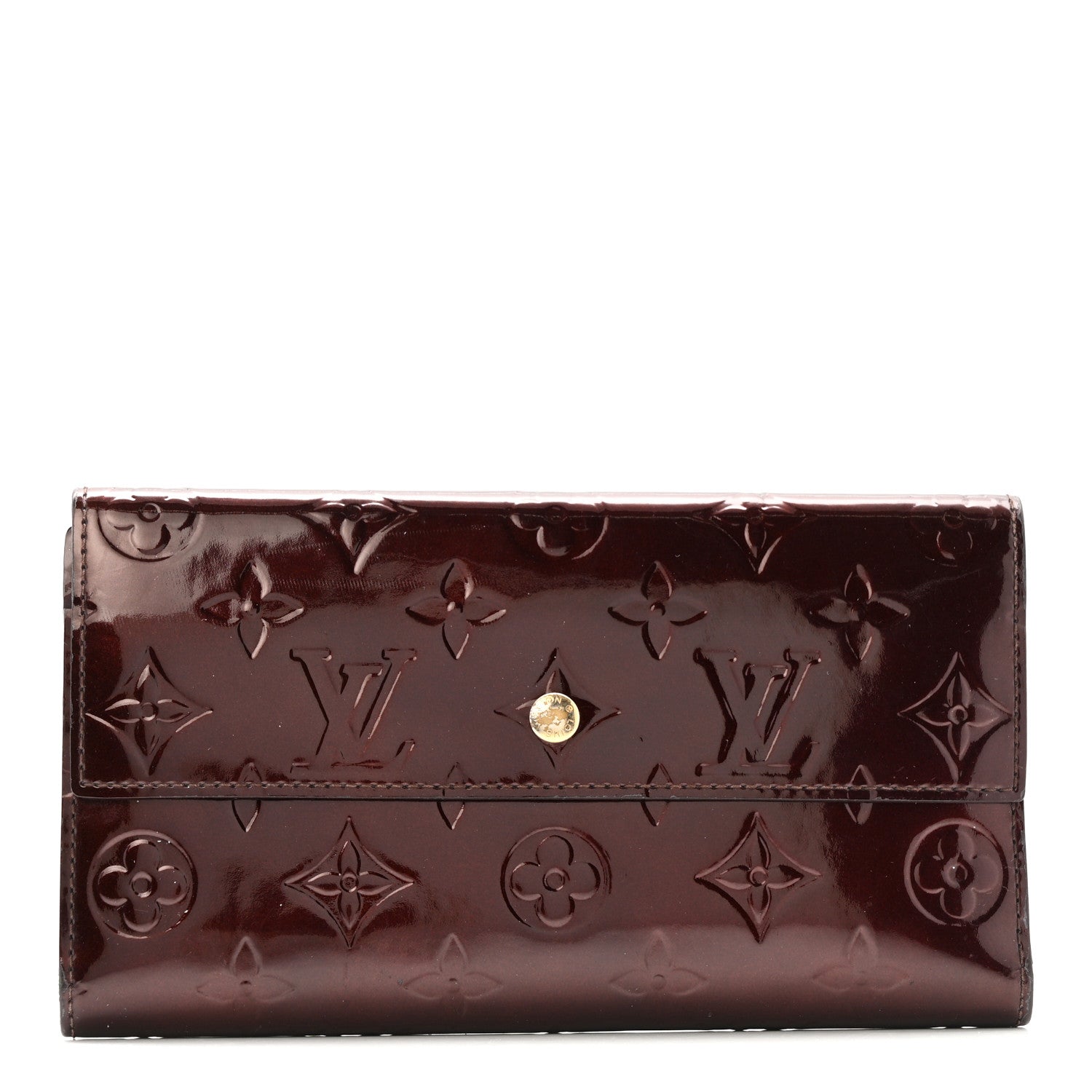 Louis Vuitton Vernis Porte Tresor International Wallet Amarante 1 of 11