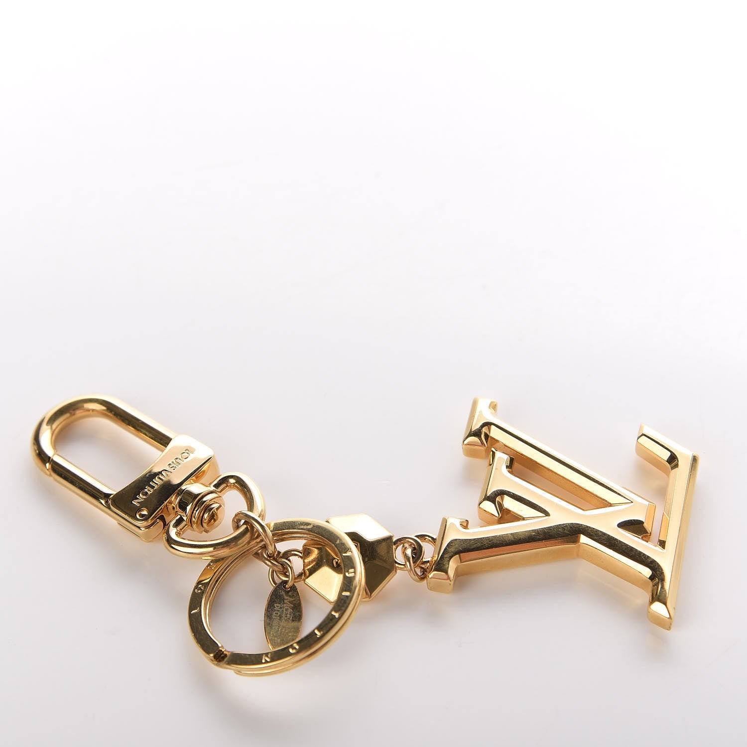 Louis Vuitton LV Facettes Bag Charm Key Holder Gold 6 of 7
