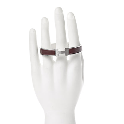 Hermes Matte Enamel Narrow Clic Clac HH Bracelet T5 Myrtille 2 of 4