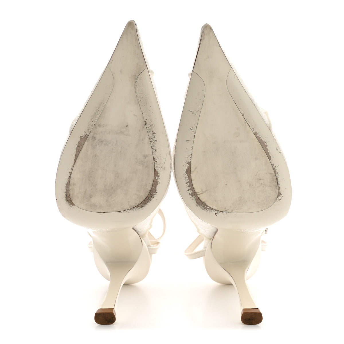 Satin Lace Faiz 100 Pumps 38 Ivory