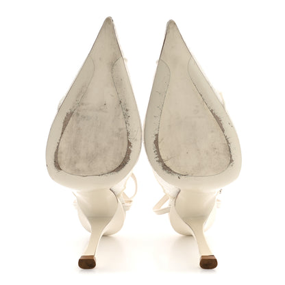 Jimmy Choo Satin Lace Faiz 100 Pumps 38 Ivory 6 of 12