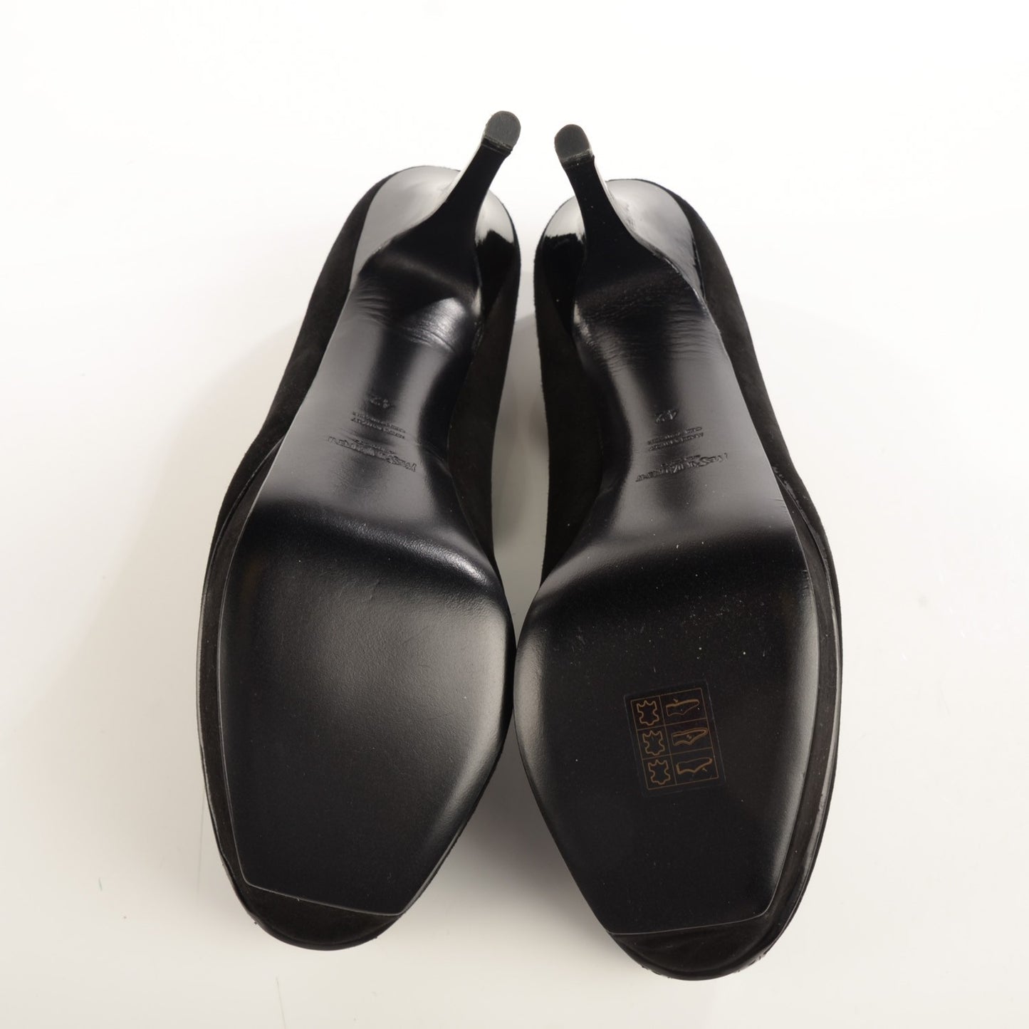 Suede Patent Mary Jane Tribute 75 Platform Pumps 42 Black