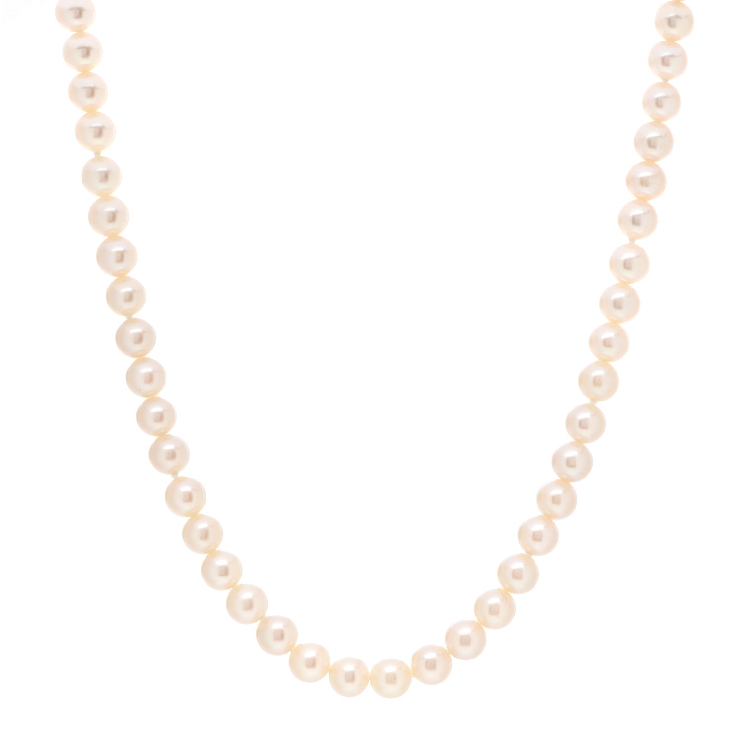 Tiffany Sterling Silver Freshwater Pearl 6-7mm Ziegfeld Necklace 1 of 6