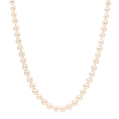 Tiffany Sterling Silver Freshwater Pearl 6-7mm Ziegfeld Necklace 1 of 6