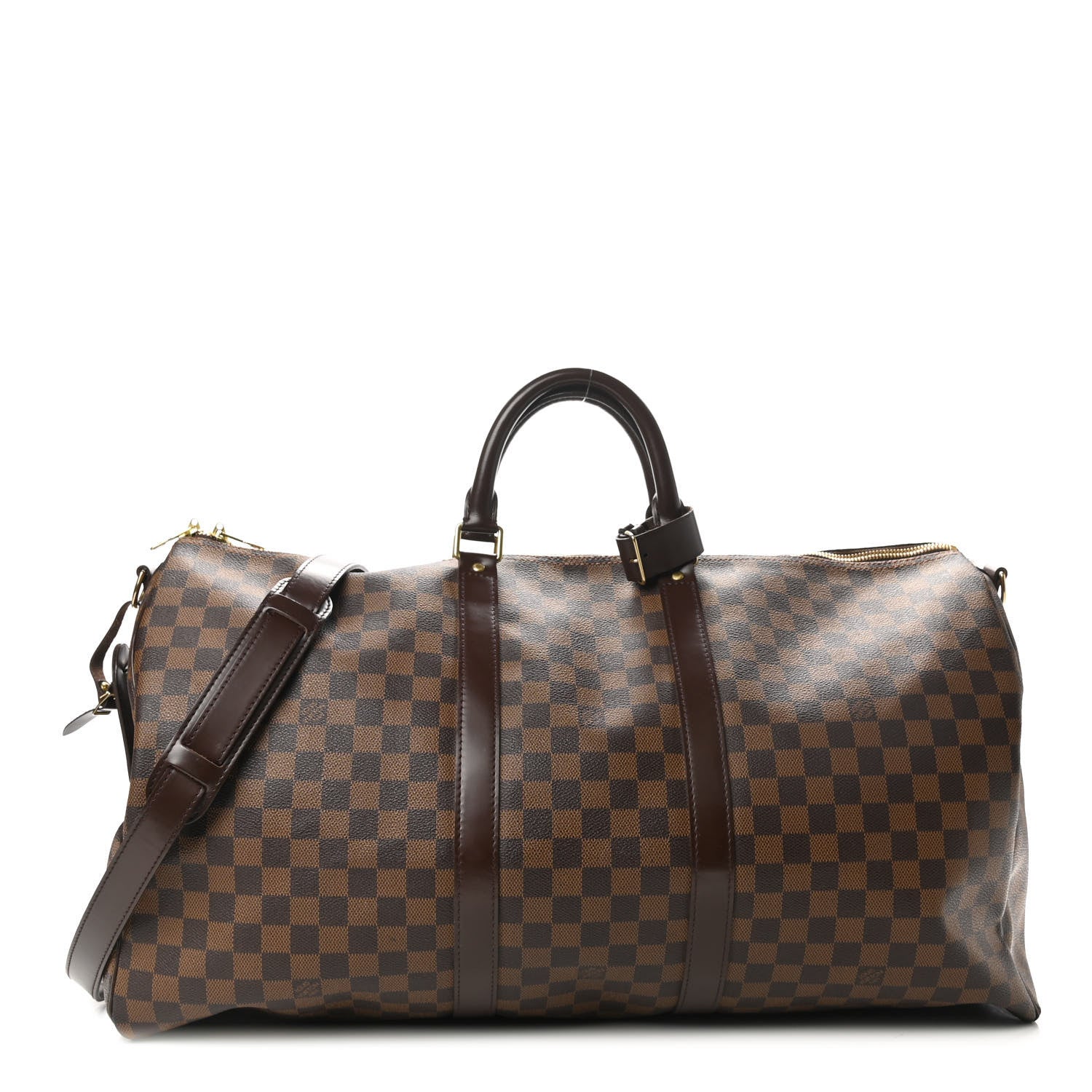 Louis Vuitton Damier Ebene Keepall Bandouliere 55 1 of 9