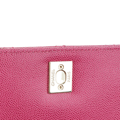 Chanel Caviar Quilted Small Business Affinity Flap Dark Pink 6 of 8