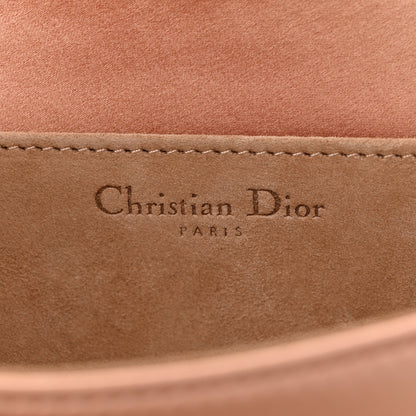 Christian Dior Satin Crystal Cannage Lady Dior Pouch Nude 7 of 11