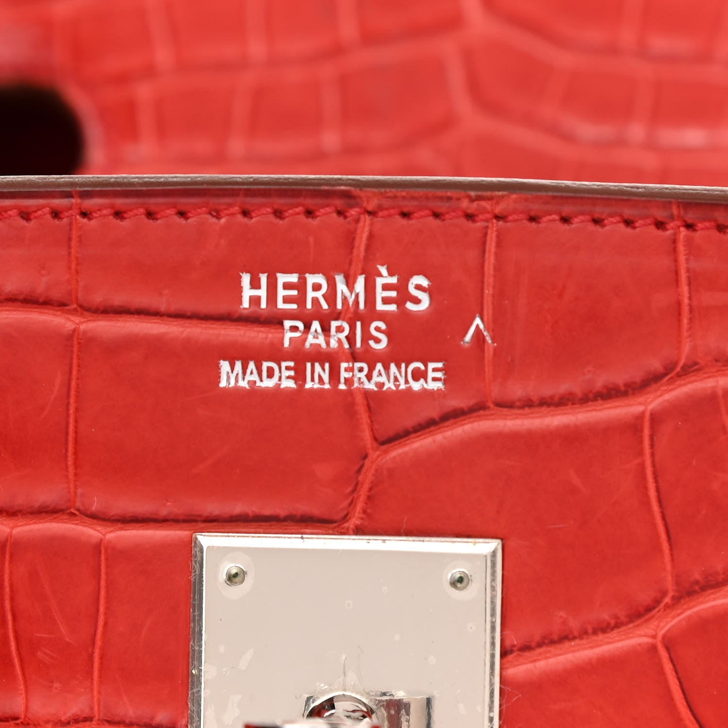 Hermes Matte Porosus Crocodile Birkin 35 Bougainvillea 6 of 12