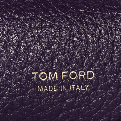 Tom Ford Grained Calfskin Large T Clasp Tara Crossbody Bag Purple 5 of 8
