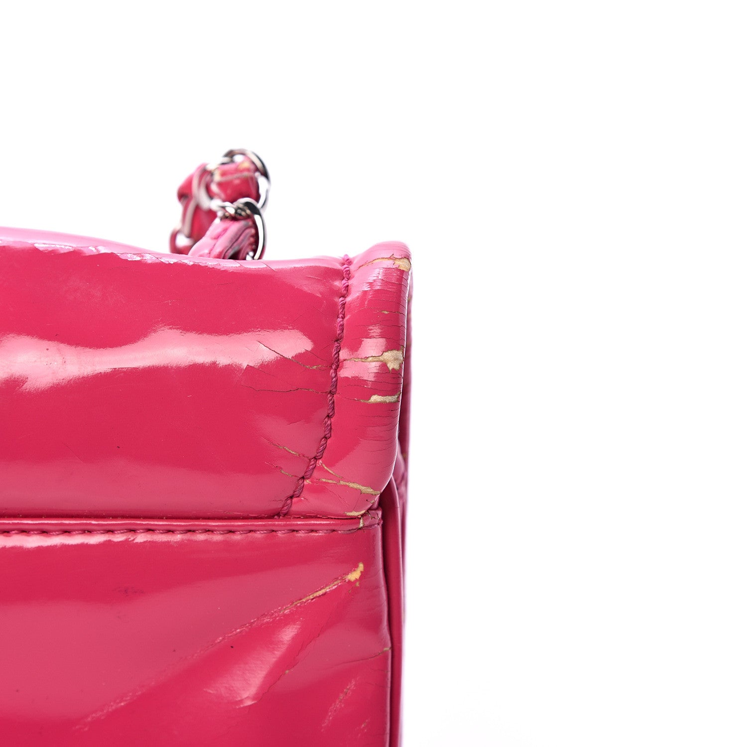Chanel Glazed Calfskin Small Lipstick Flap Bag Fuchsia 19 of 20