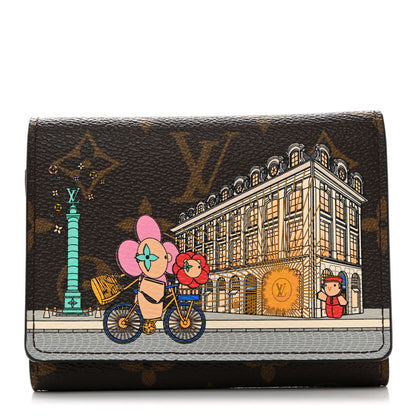 Louis Vuitton Monogram 2022 Christmas Animation Paris Victorine Wallet Pink 1 of 6