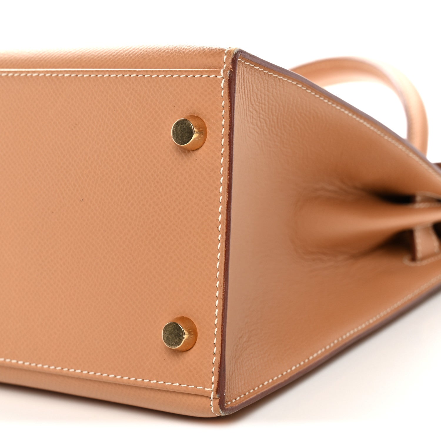 Hermes Courchevel Kelly Sellier 28  Tabac Camel 10 of 13