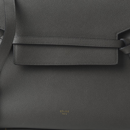 Celine Grained Calfskin Mini Belt Bag Grey 10 of 10