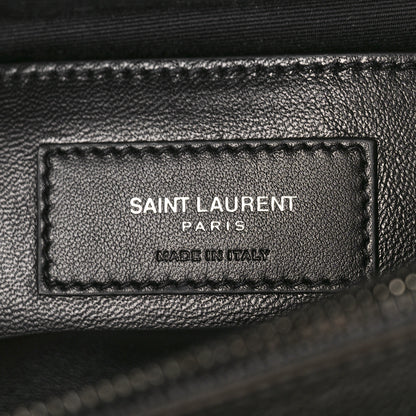 Saint Laurent Sheepskin Matelasse Large Monogram College Satchel Dark Anthracite 7 of 9