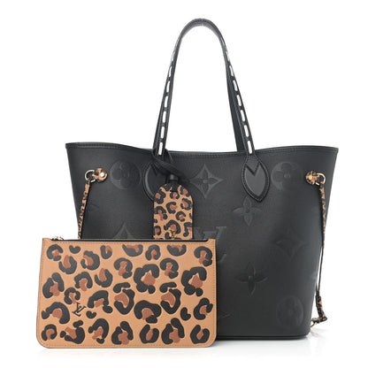Louis Vuitton Empreinte Monogram Giant Wild At Heart Neverfull MM Black 1 of 10