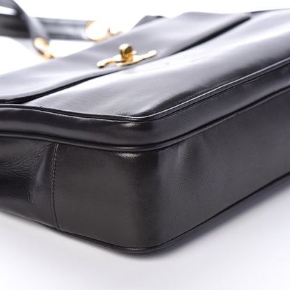 Chanel Lambskin Flap Shoulder Bag Black 5 of 10