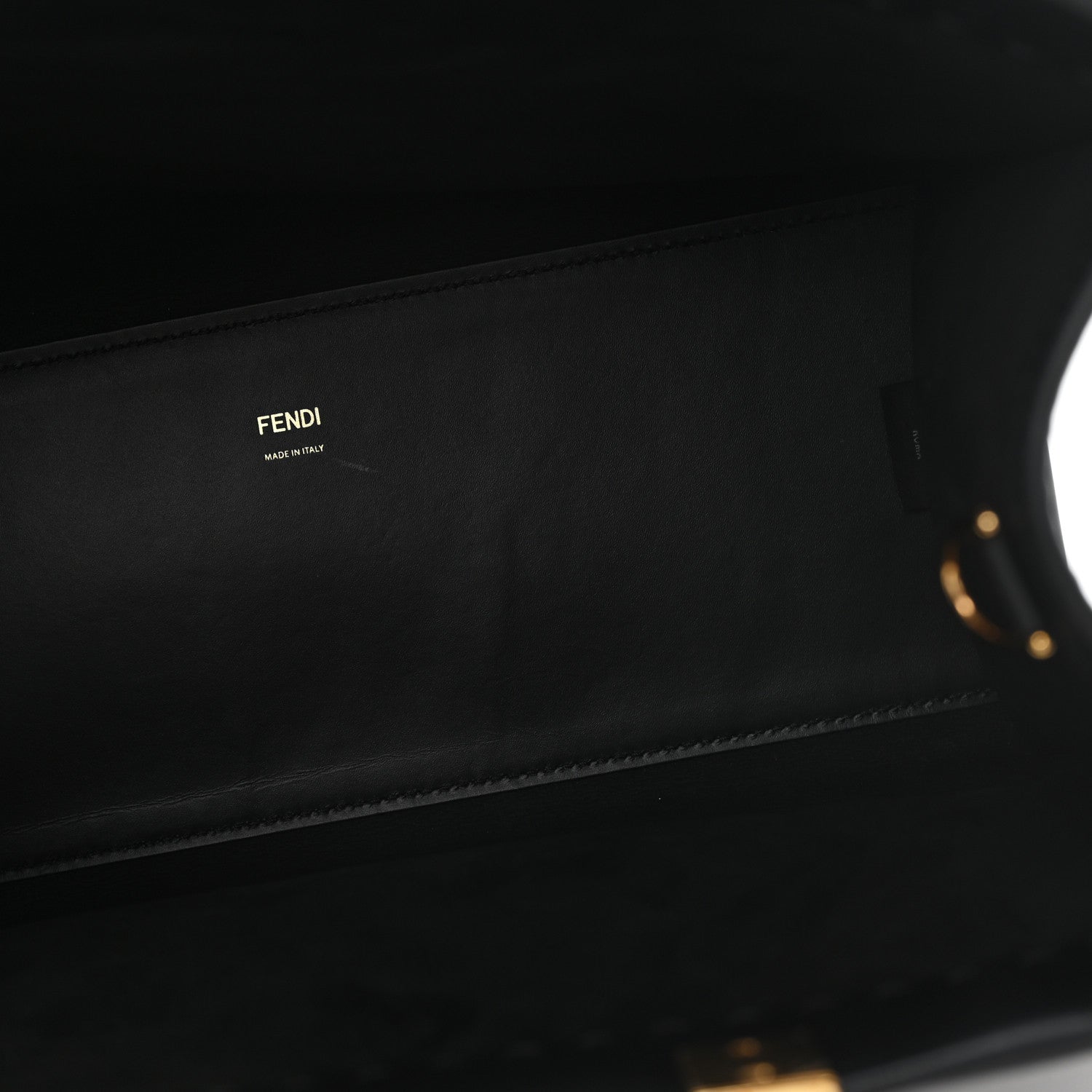 Fendi Vitello King Plexiglass Medium Fendi Sunshine Shopper Tote Black 5 of 9