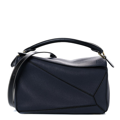 Loewe Calfskin Medium Puzzle Bag Midnight Blue Black 1 of 13