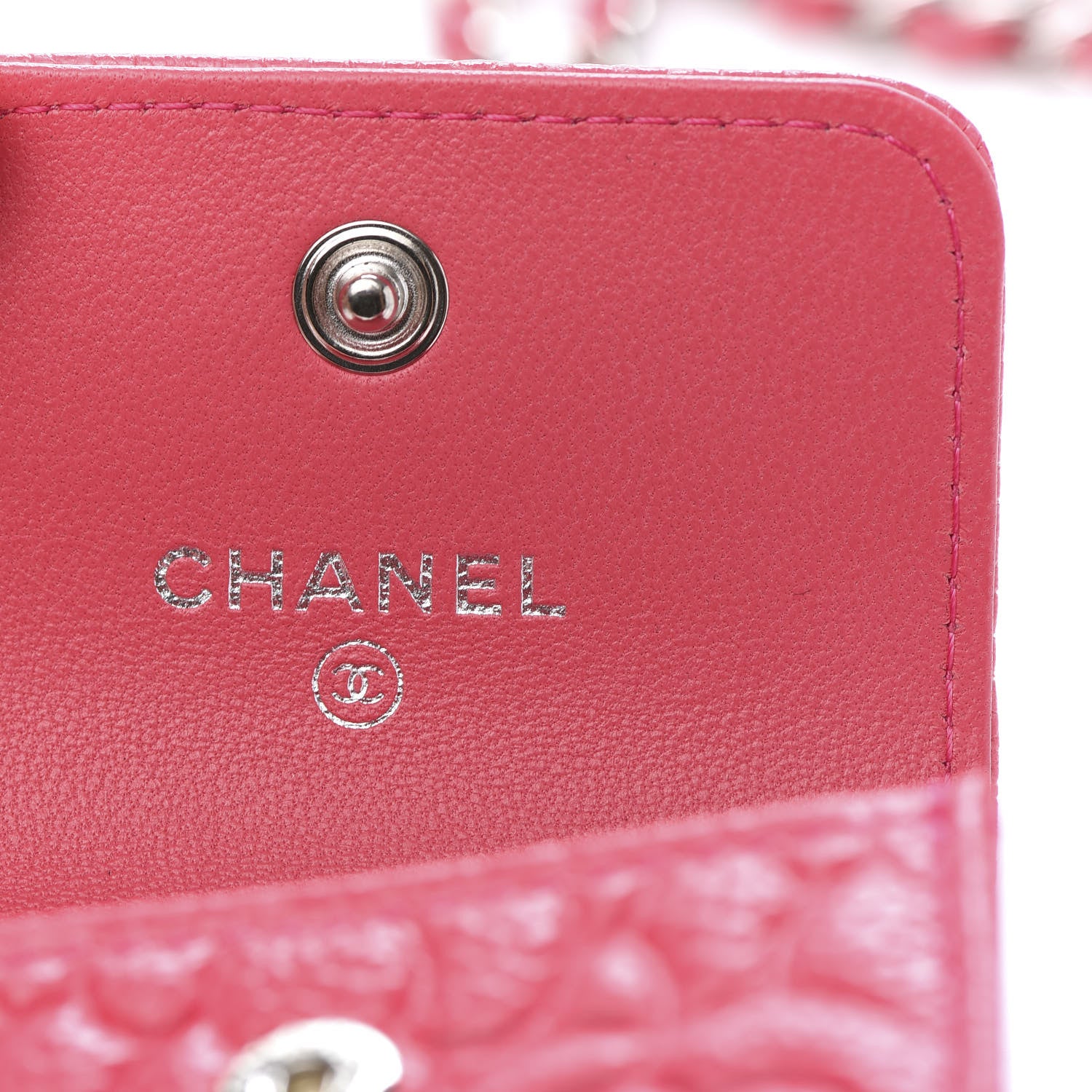 Chanel Caviar Camellia Embossed Airpods Pro Case Pink 6 of 9