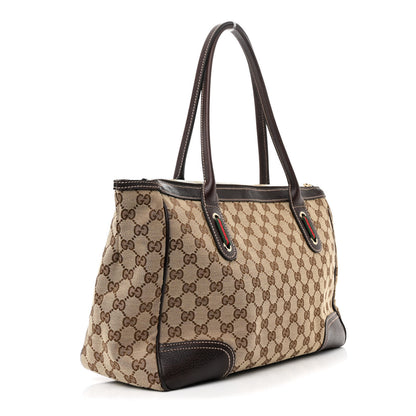 Gucci Monogram Medium Princy Tote Dark Brown 3 of 10