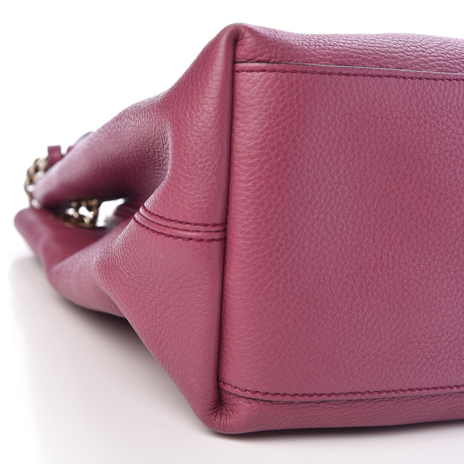 Gucci Pebbled Calfskin Medium Soho Chain Shoulder Bag Peonia Flower 13 of 15