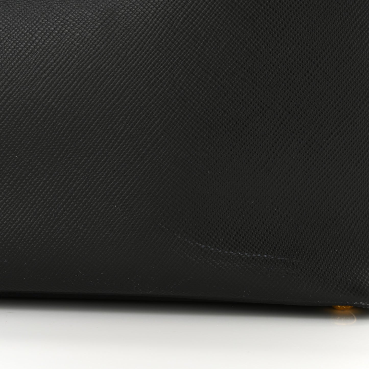 Saffiano Cuir Medium Double Bag Black Fuoco