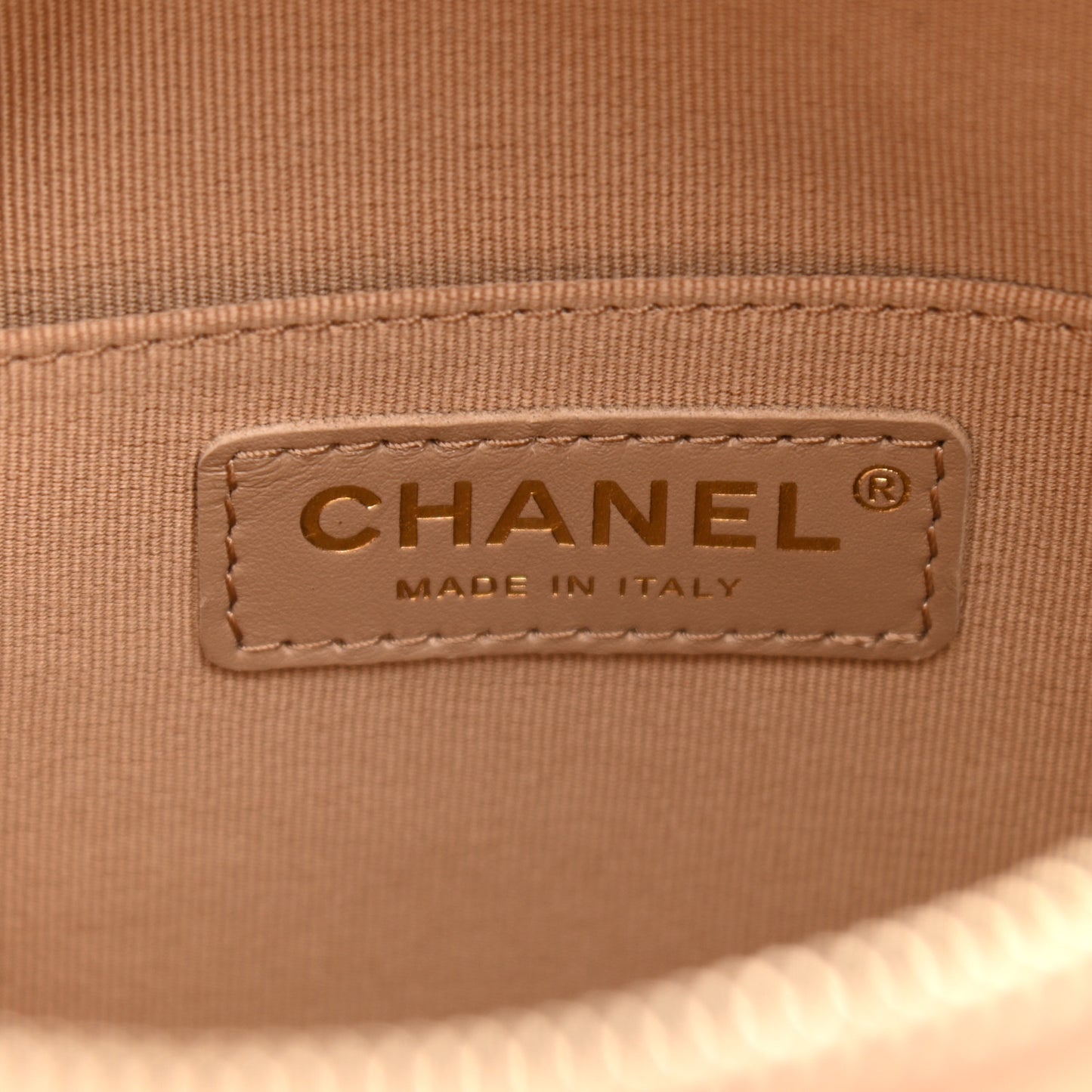 Lambskin Quilted Hobo Beige