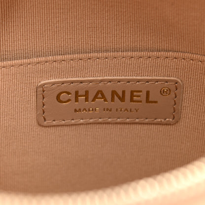 Chanel Lambskin Quilted Hobo Beige 6 of 11