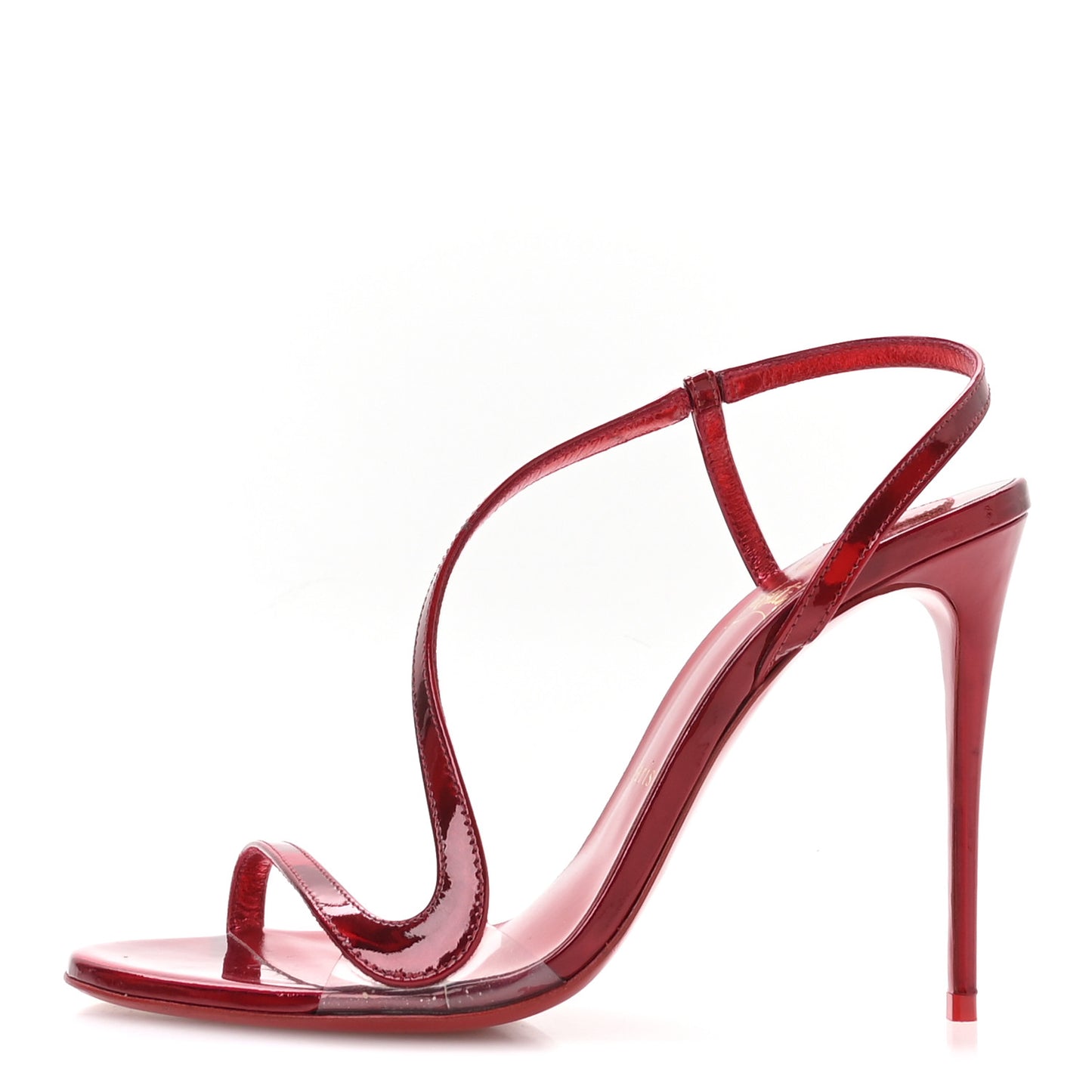 Metallic Patent Rosalie 100 Sandals 38.5 Loubi