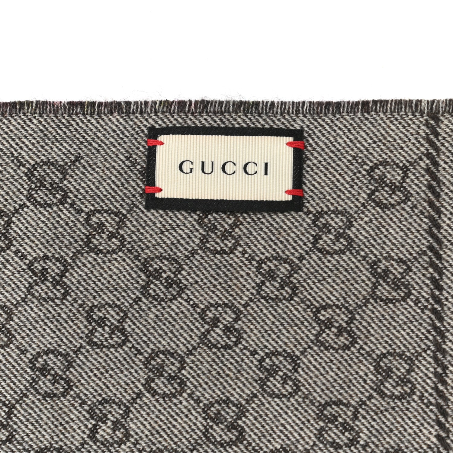 Gucci Wool GG Monogram Miniorophin Scarf Shell Pink 3 of 5