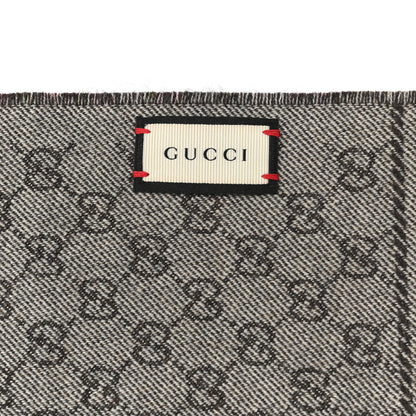 Gucci Wool GG Monogram Miniorophin Scarf Shell Pink 3 of 5