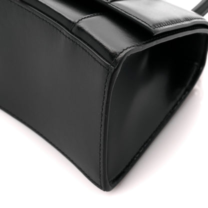 Balenciaga Shiny Box Calfskin Small Hourglass Top Handle Bag Black 10 of 10