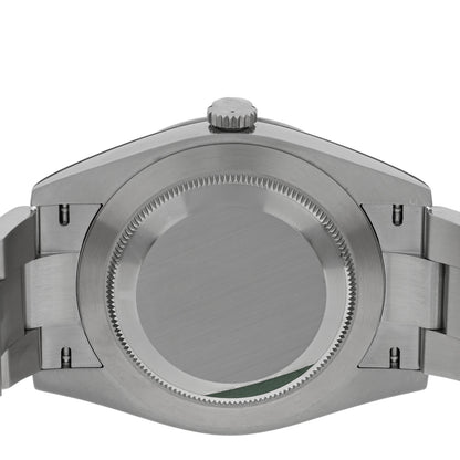 Rolex Stainless Steel 41mm Oyster Perpetual Watch Green 124300 4 of 5