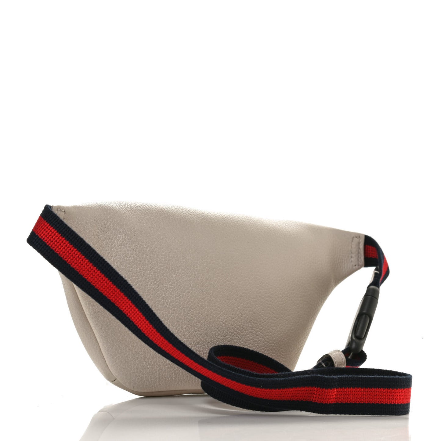 Grained Calfskin Small Logo Belt Bag White