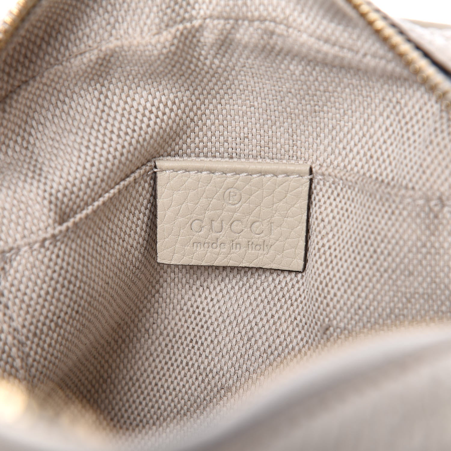 Gucci Pebbled Calfskin Small Soho Disco Bag Off White 6 of 10