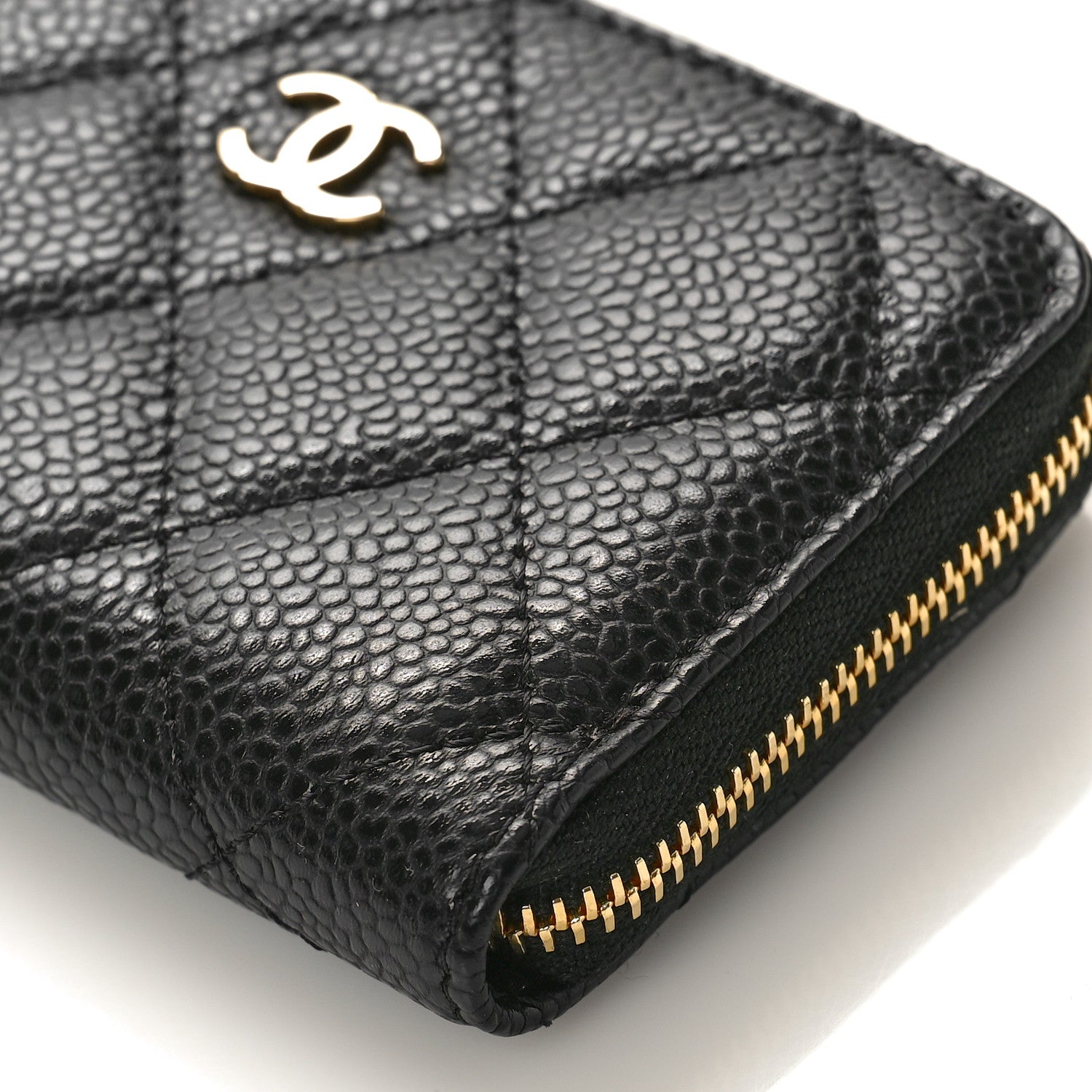Chanel Caviar Quilted Classic Zipped Coin Purse Black 9 of 10