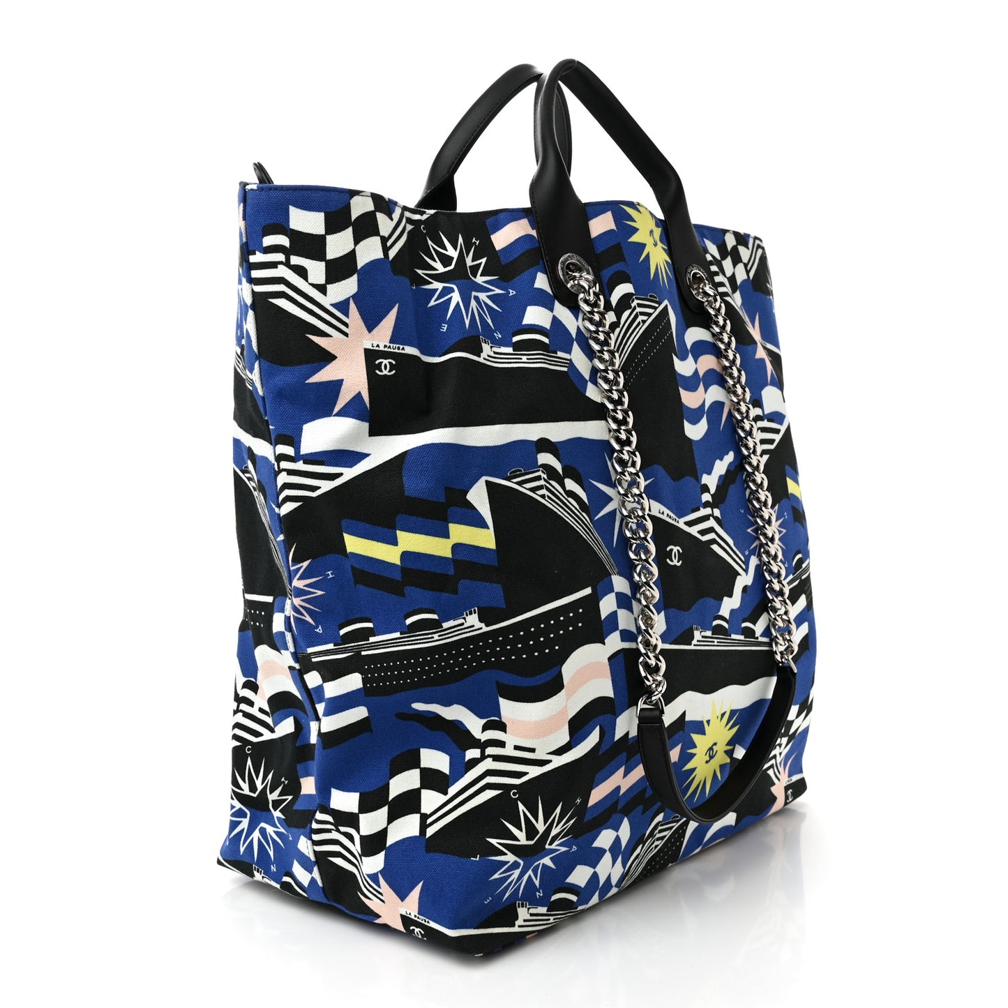 Canvas Large La Pausa Bay Shopping Bag