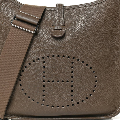 Hermes Taurillon Clemence Evelyne III PM Etoupe 7 of 11