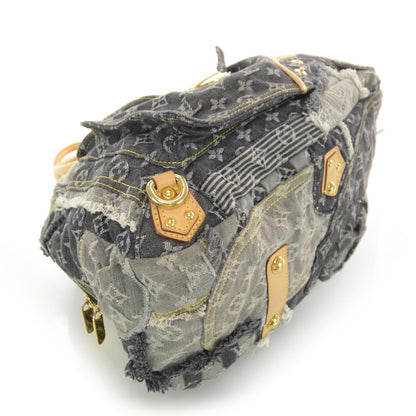 Louis Vuitton Denim Patchwork Bowly Blue 3 of 5
