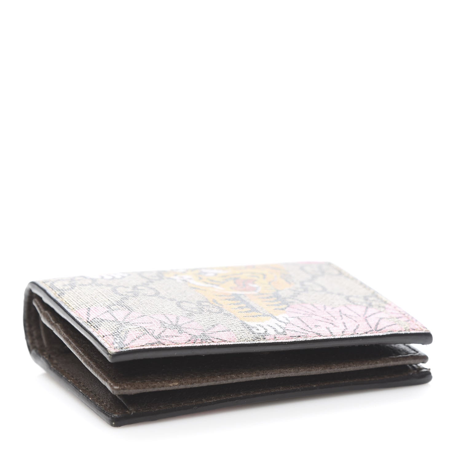 Gucci GG Supreme Monogram Bengal Card Case Beige Pink 4 of 7