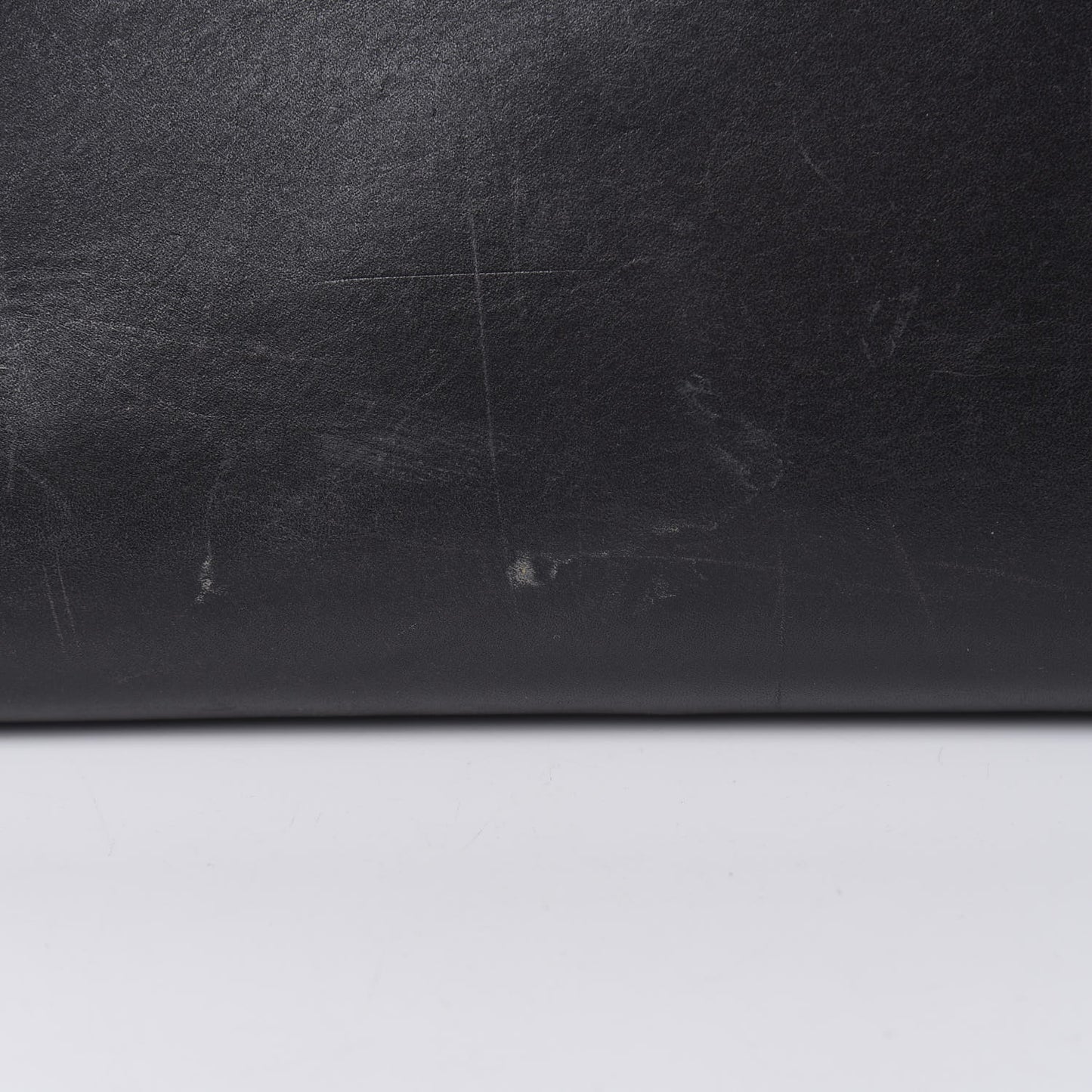 Calfskin Large Shopping Tote Black Royal