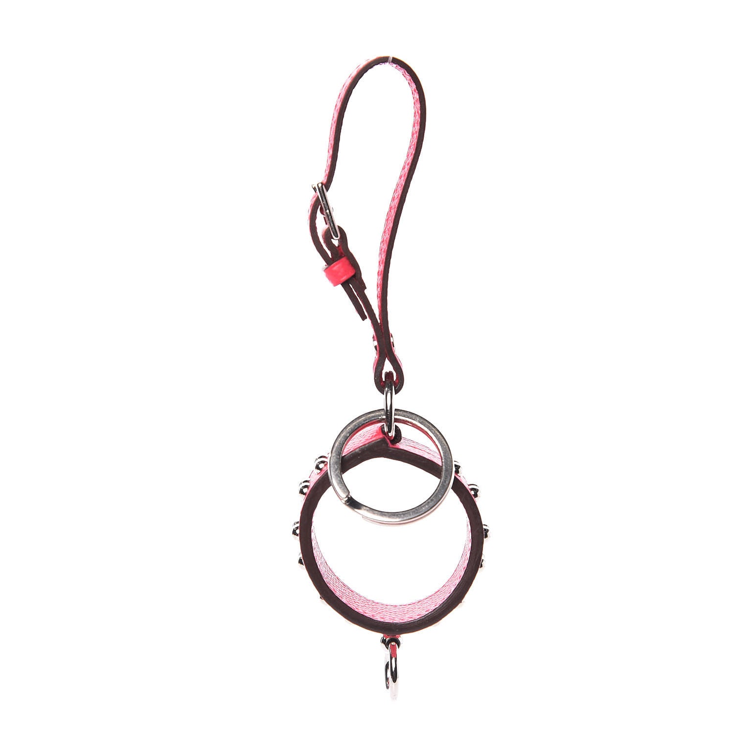 Hermes Epsom Collier de Chien Anneau Key Holder Rose Extreme 2 of 5