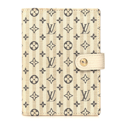 Louis Vuitton Mini Lin Croisette Small Ring Agenda Blue 1 of 8