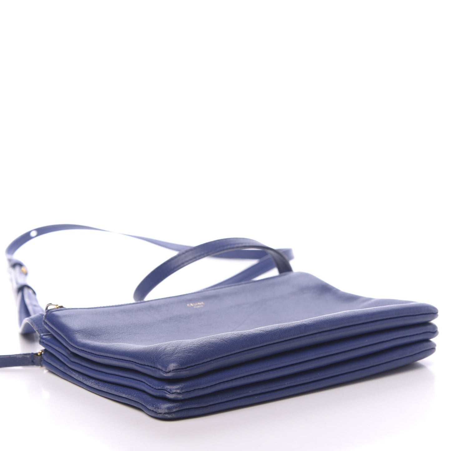 Lambskin Small Trio Crossbody Bag Indigo